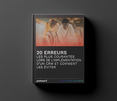 Couverture du guide: "20 erreurs les plus courantes lors de l'implémentation d'un CRM et comment les éviter"