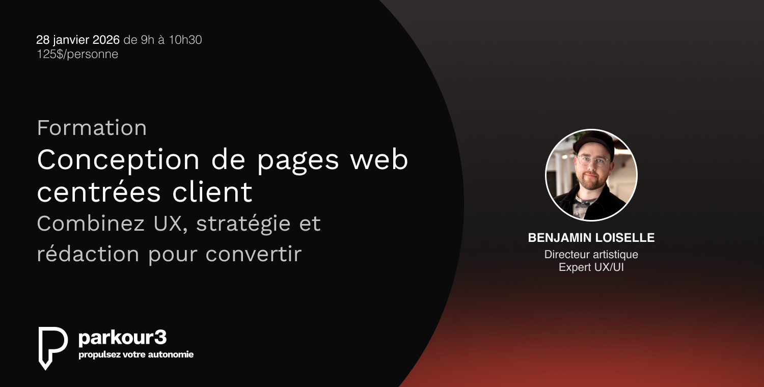 Formation - Conception de pages web centrées client